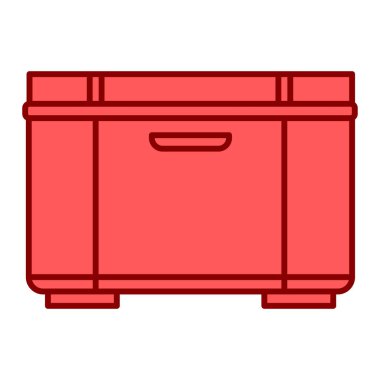 izole edilmiş kutu simgesinin vektör illüstrasyonu 