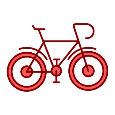 bisiklet ikonu vektör illüstrasyonu