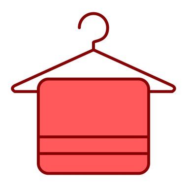 Beyaz arkaplanda kullanıcı simgesi olan havlu