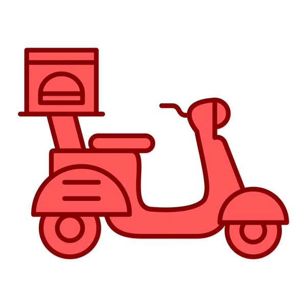 Scooter Icono Vector Ilustración — Archivo Imágenes Vectoriales