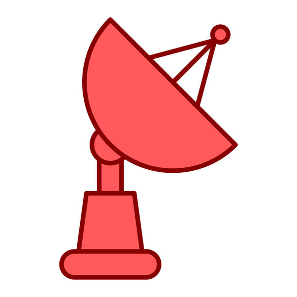 satellite dish isolated vector icon that can easily modify or edit