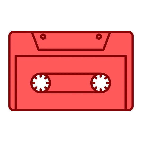 Cassette Tape Icon Vector Illustration Graphic Design — Stock Vector