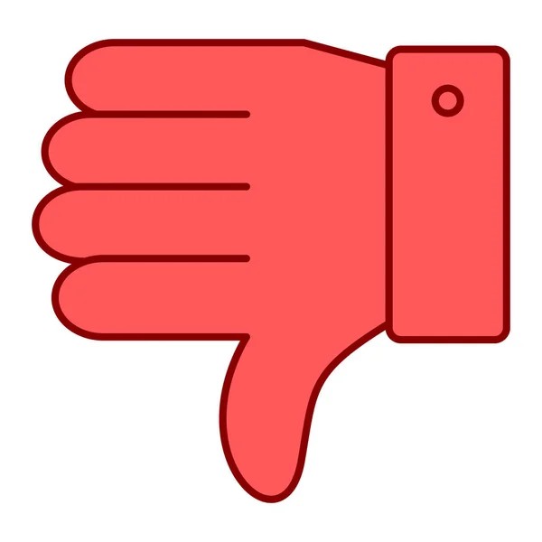 Thumb Web Icon Simple Illustration — Stock Vector