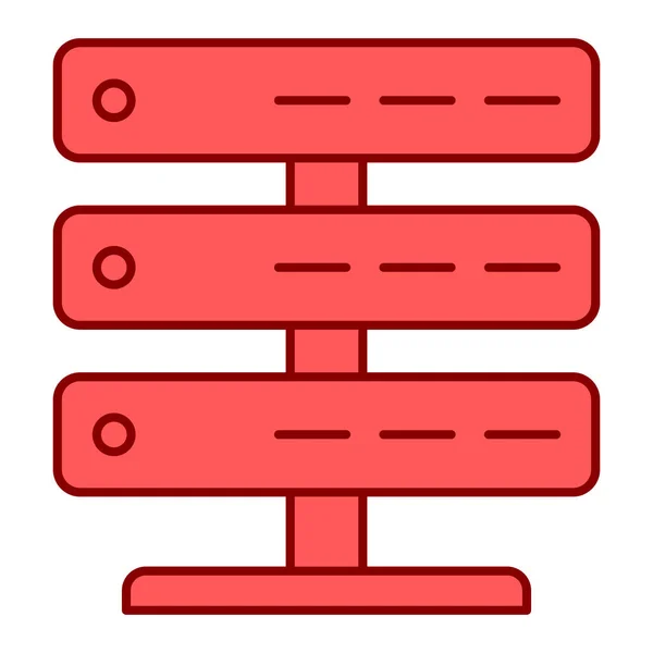ウェブとモバイルのためのサーバーベクトルアイコン — ストックベクタ