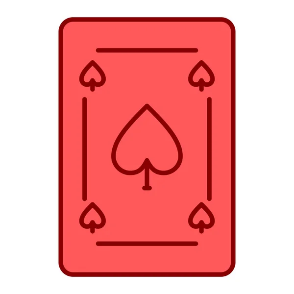 Spielkarten Icon Vektor Illustration — Stockvektor