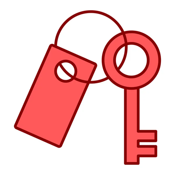 Key Icon Cartoon Vector Illustration Padlock Symbol — Stock Vector