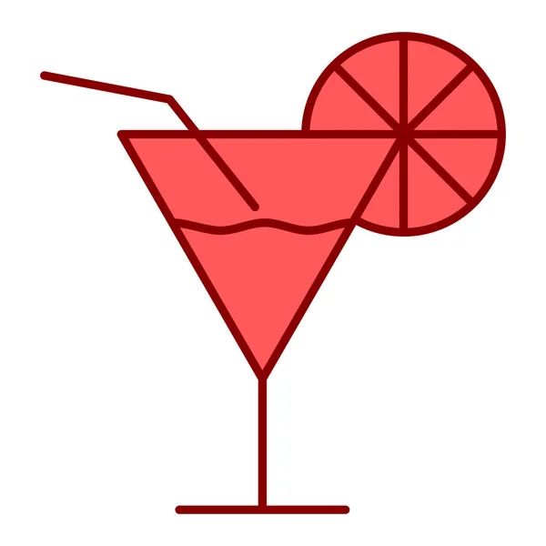 Cocktail Drankje Pictogram Vector Illustratie Grafisch Ontwerp — Stockvector