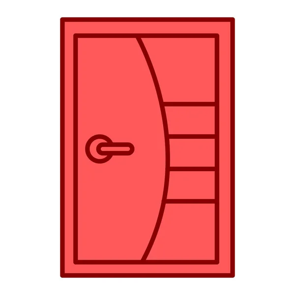 Ikon Pintu Pada Latar Belakang Putih Ilustrasi Vektor - Stok Vektor