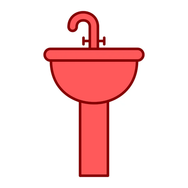 Bathroom Sink Icon Vector Illustration Design — 스톡 벡터