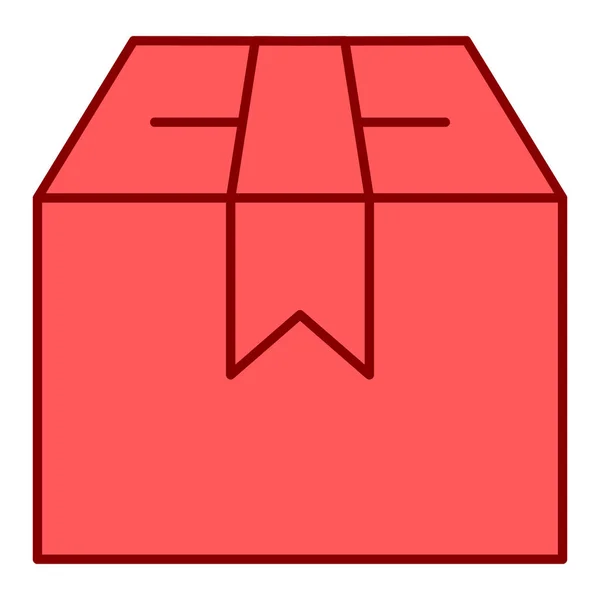 Box Webová Ikona Jednoduchý Design — Stockový vektor