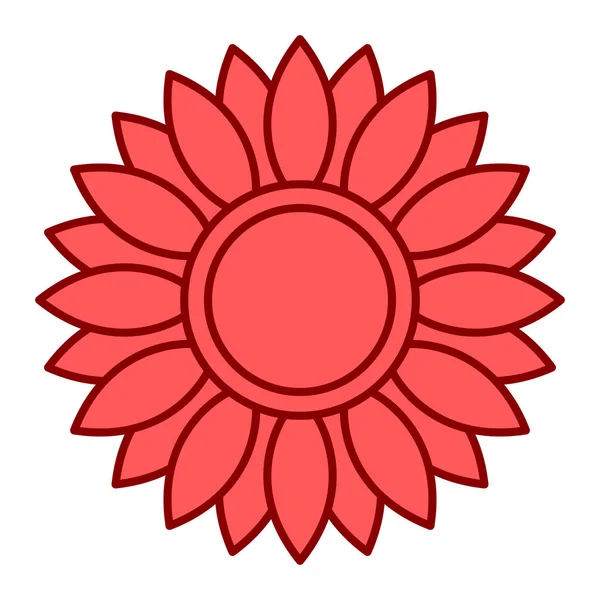 Icône Fleur Illustration Simple Des Icônes Vectorielles Florales Pour Web — Image vectorielle