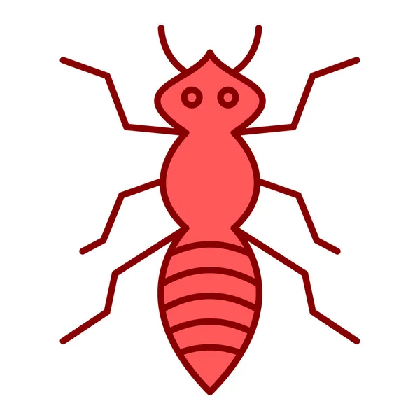 Ant Icono Vector Ilustración — Vector de stock