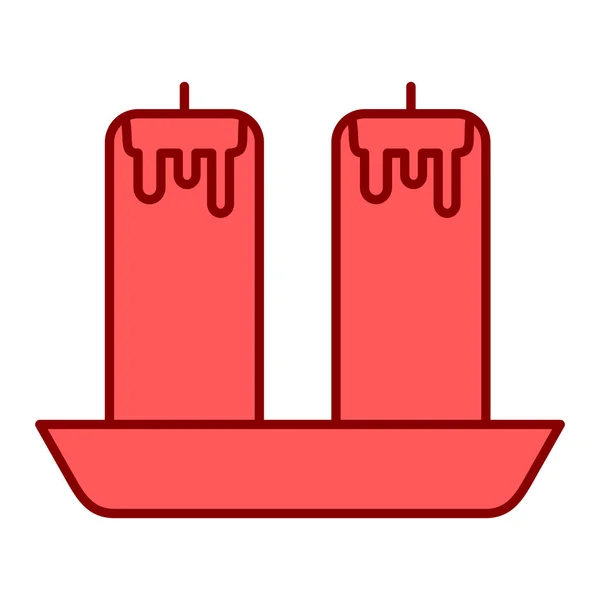 Kerzensymbol Vektor Illustration — Stockvektor