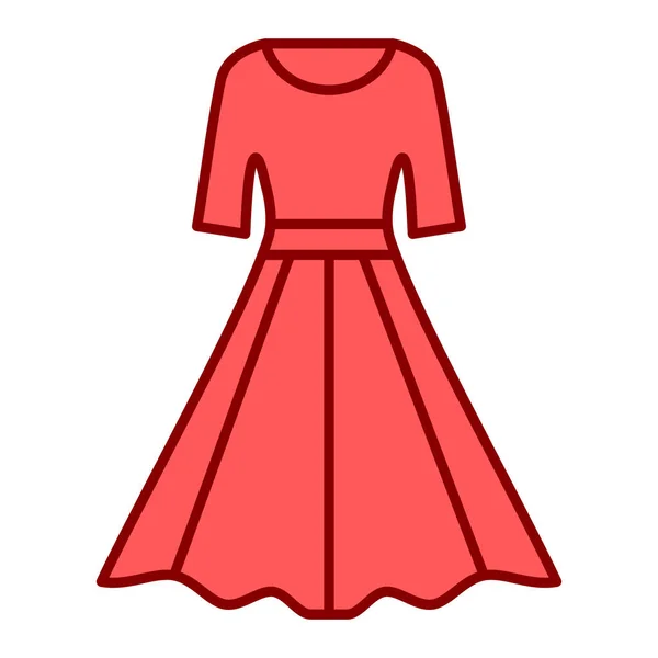 Значок Сукні Начерк Ілюстрації Одягу Векторні Піктограми Інтернету — стоковий вектор