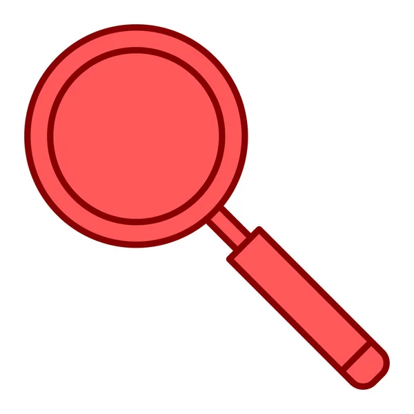 Lupa Ikona Karikatura Vyhledávacího Vektoru Izolovaný Symbol Obrysu — Stockový vektor