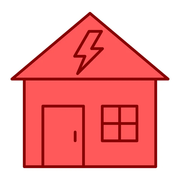 具有太阳能电池板图标矢量插图设计的房子 — 图库矢量图片