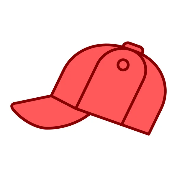 Vector Ilustración Del Icono Gorra Béisbol — Archivo Imágenes Vectoriales