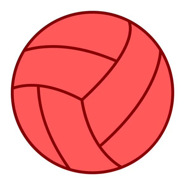 Icono Pelota Baloncesto Esquema Ilustración Voleibol Vector Símbolo Stock Diseño — Vector de stock