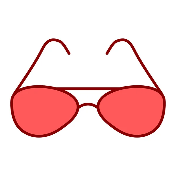 Icono Gafas Ilustración Vectorial — Vector de stock