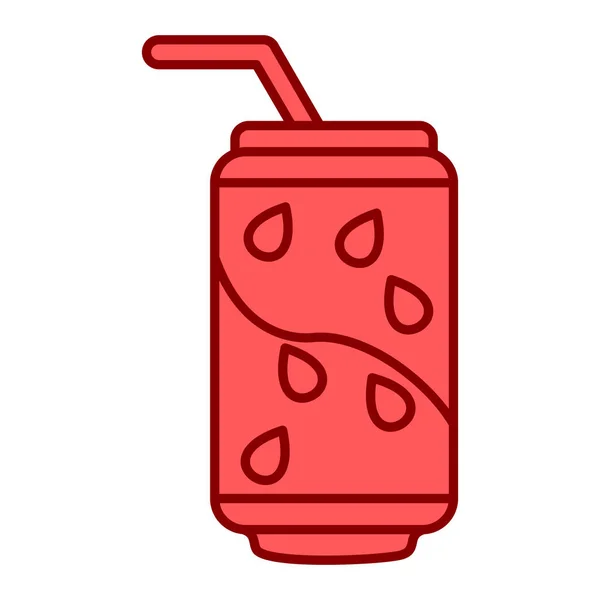 Cocktail Med Läsk Vektor Illustration Design — Stock vektor