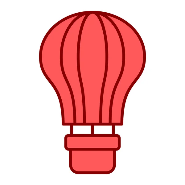 Heißluftballon Ikone Vektor Illustration Grafik Design — Stockvektor