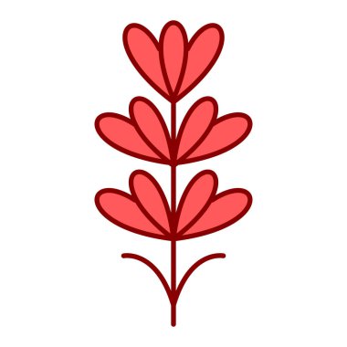 çiçek simgesi vektör illüstrasyon grafik tasarımı