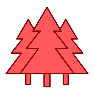 Noel ağaçları vektör illüstrasyon tasarımı