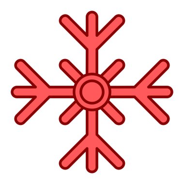 Kar tanesi. Web simgesi basit illüstrasyon