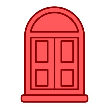 kapı simgesi vektör illüstrasyonu