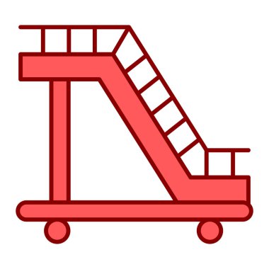 Merdiven ikonu. Web için vektör simgesi