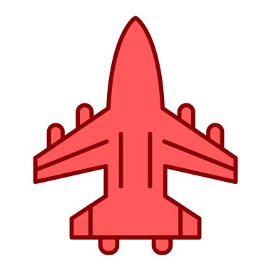 uçak ikonu vektör illüstrasyonu
