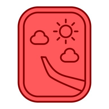 Güneş Simgesi Vektör illüstrasyonu