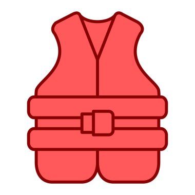 Güvenlik yeleği simgesi. Web için itfaiyeci miğferi vektör simgelerinin özet çizimi