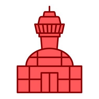 Havaalanı ikonu vektör çizimi grafik tasarımı