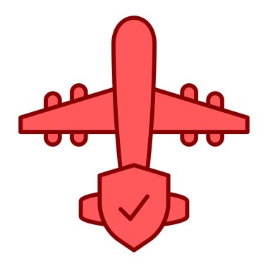 uçak ikonu vektör illüstrasyonu