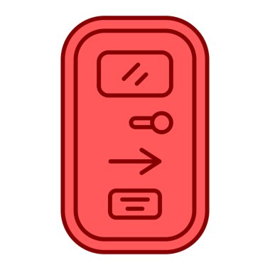 Mekik kapısı, web simgesi basit illüstrasyon