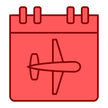 Takvim simgesi vektör illüstrasyonu