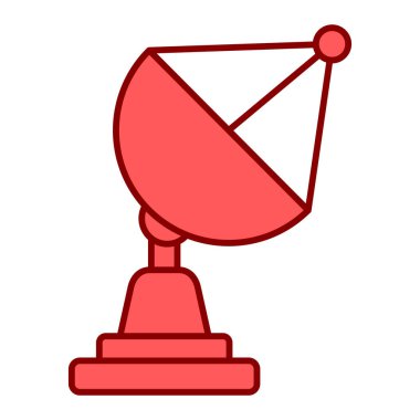 uydu simgesi vektör illüstrasyonu