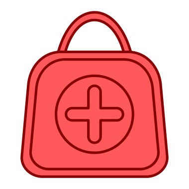 İlk yardım kiti izole vektör çizim tasarımı