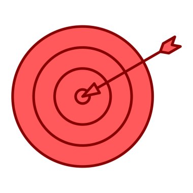hedef simge vektör illüstrasyonu