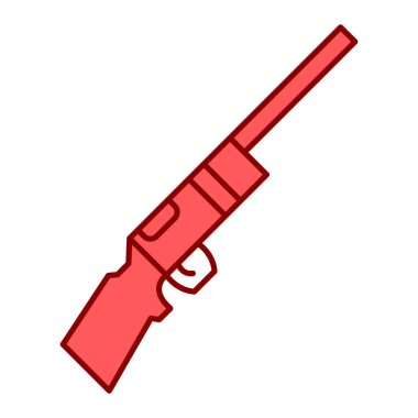 el tüfeği ikonu vektör çizimi tasarımı