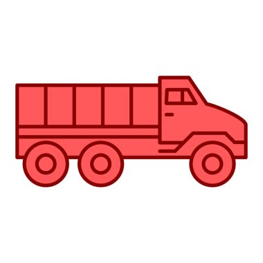 Kamyon. Web simgesi basit illüstrasyon