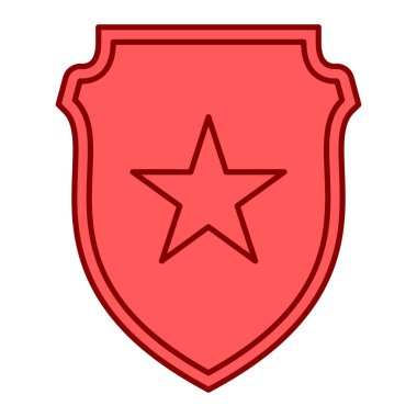 kalkan ikon vektör illüstrasyonu