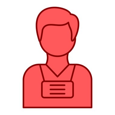 Man avatar karakter vektör çizimi tasarımı