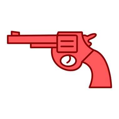 Bir tabancanın vektör illüstrasyonu