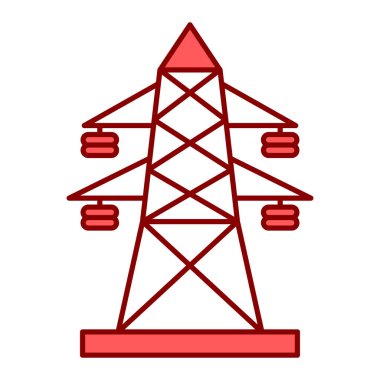Elektrik ve enerji ikonunun vektör illüstrasyonu