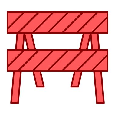 bariyer simgesi. vektör illüstrasyonu