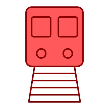 tren simgesi vektör illüstrasyonu