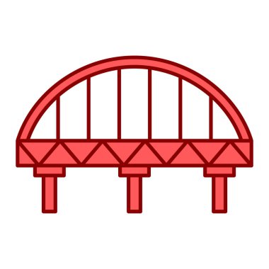 Köprü simgesi vektör illüstrasyonu