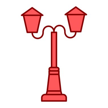 fener simgesi. Web için lamba vektör simgelerinin özet çizimi